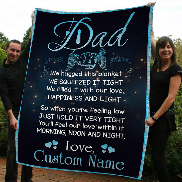 Letter to My Dad Blanket| Personalized Blanket for Dad| Dad Gift Dad Blanket Sentimental Gift for Father's Day, Christmas, Birthday JB190