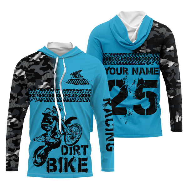 Personalized Motocross camo jersey UV protective MX for youth kid adult dirt bike off-road shirt PDT79