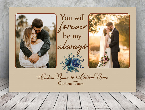 Personalized Anniversary Canvas for Couple| Custom Thought Gift for Husband, Gift for Wife, Gift for Her, Gift for Him on Valentine's Day, Wedding Anniversary, Christmas| JC460