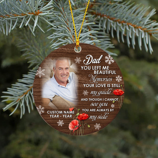 Dad memorial ornament - bereavement ornament for loss of Dad, in loving memory Father ornament| ONT106