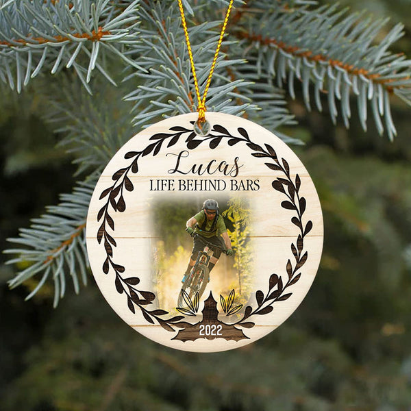 Life behind bars mountain bike ornament, cyclist bicycle ornaments, downhill cycling MTB BMX Gift| ONT138