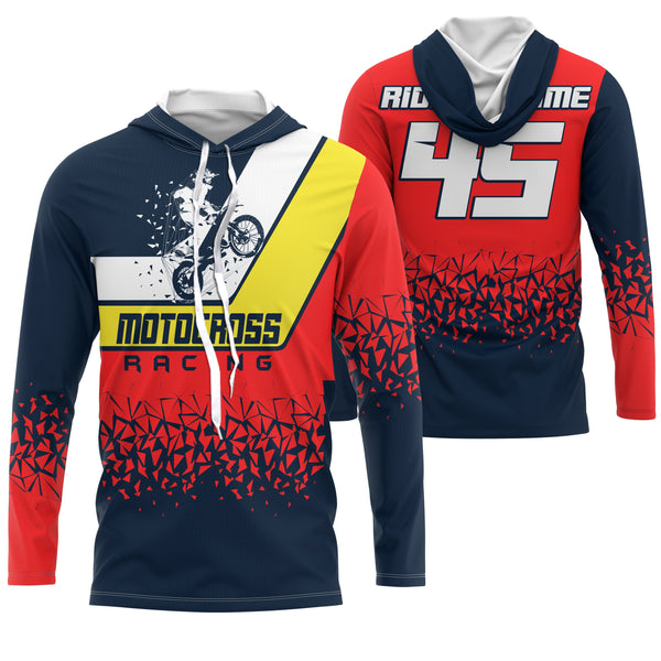 Motocross racing custom jersey UPF30+ unisex adult kid dirt bike offroad motorcycle rider outfits NMS1016