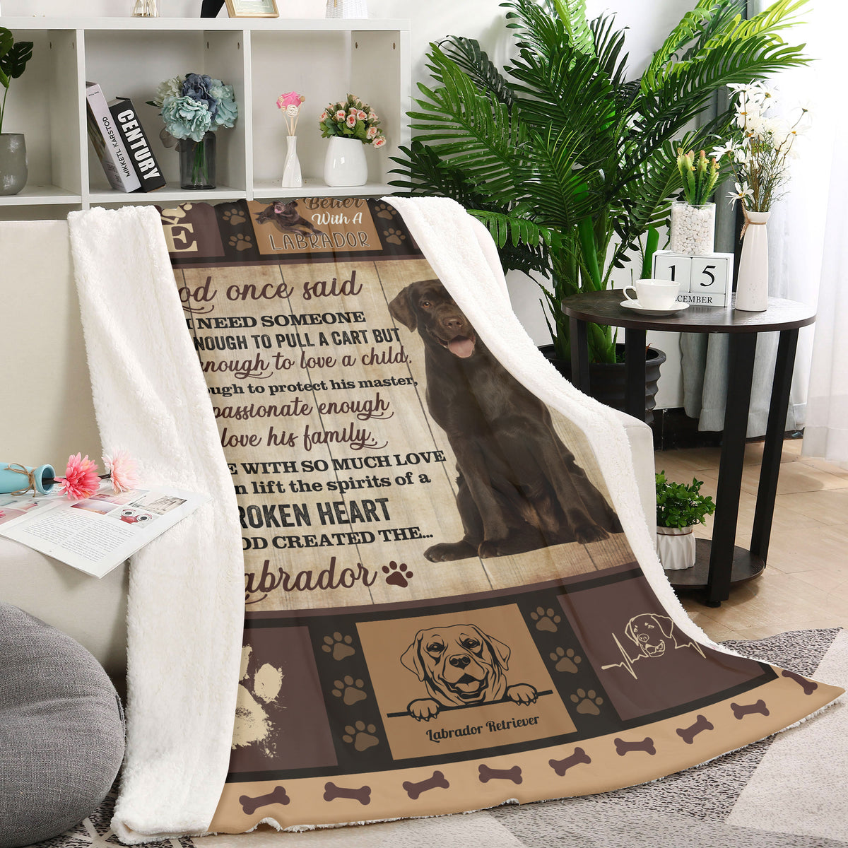 Labrador Retriever Fleece Blanket for Dog Lover| Life Is Better With A Labrador Blanket - Cool Blanket for Lab Mom Lab Dad Labrador Retriever Lover| JBD330