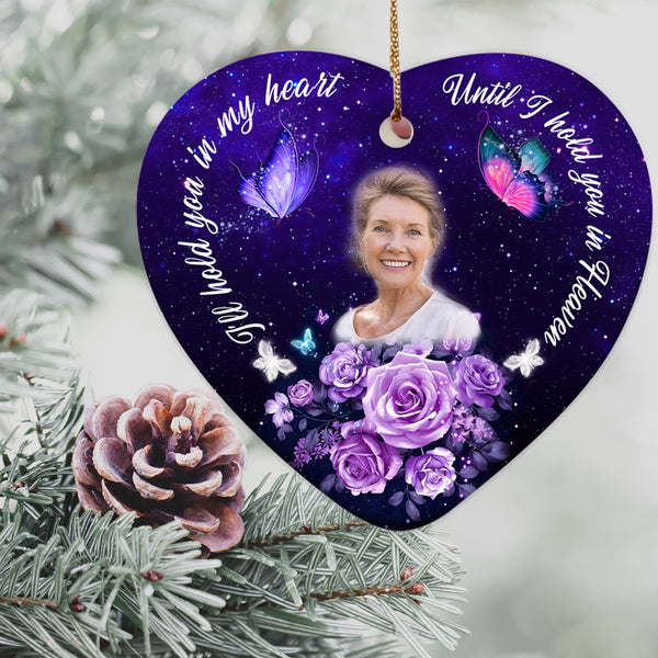 Personalized Memorial Ornament Christmas in Heaven Mother Daughter Sister Remembrance Sympathy Gift for Loss of loved one - OVT26