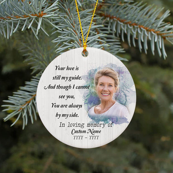 Personalized memorial ornament - in heaven, remembrance Xmas ornament, keepsake ornament for loss| ONT31