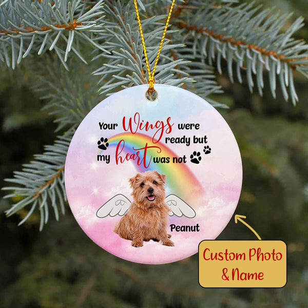 Pet Memorial Ornament Custom Photo - Pet in Heaven, Pet Loss Christmas Ornament, Remembrance for Loss of Dog, Loss of Cat, Sympathy Gift for Dog Owners| NOM18