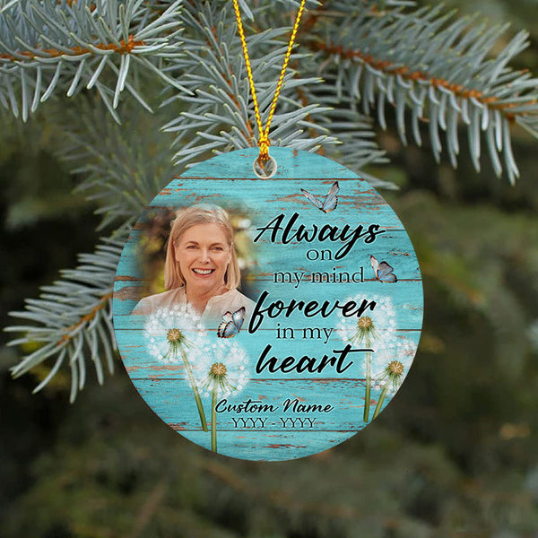 Memorial ornament dandelions, Angel in heaven, keepsake ornament for loss, sympathy Christmas gifts| ONT70
