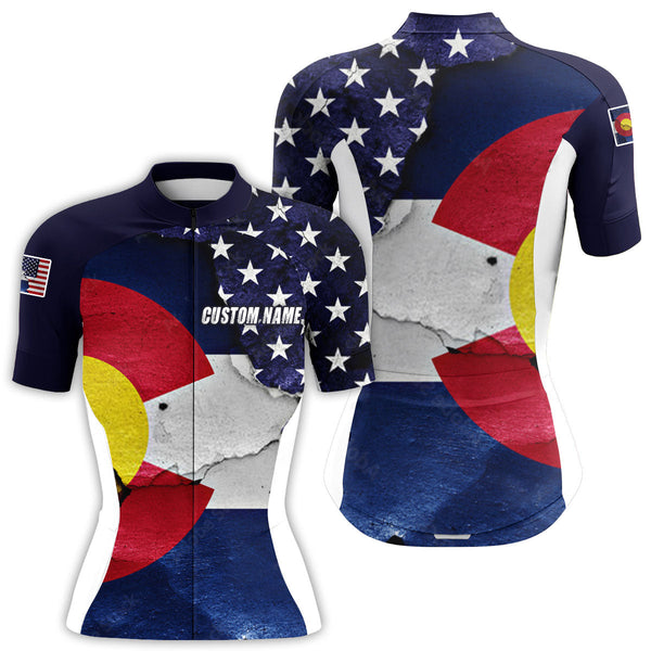 Colorado men/women cycling jersey with 3 pockets American bike shirt UPF50+ mountain bike BMX gear| SLC170