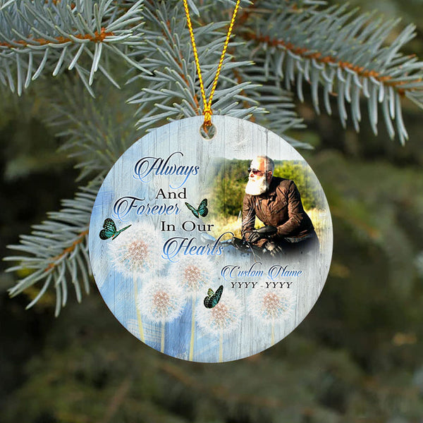 Motorcycle Memorial Christmas Ornament Riding In Heaven Remembrance Gift For Loss Of Biker Dad ODT41