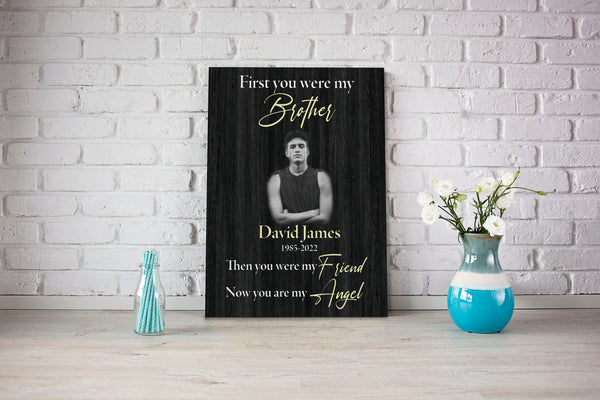 Personalized Sympathy Gift for Loss of Brother, Breavement Condolence gift for Loss of Loved One - VTQ143