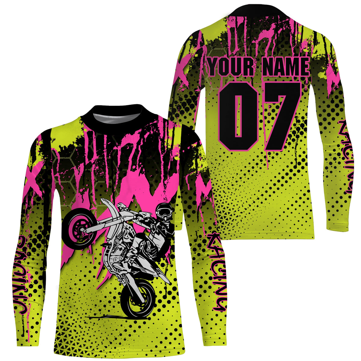 MX racing custom motocross jersey UPF30+ dirt bike off-road motorcycle mens womens youth racewear NMS963