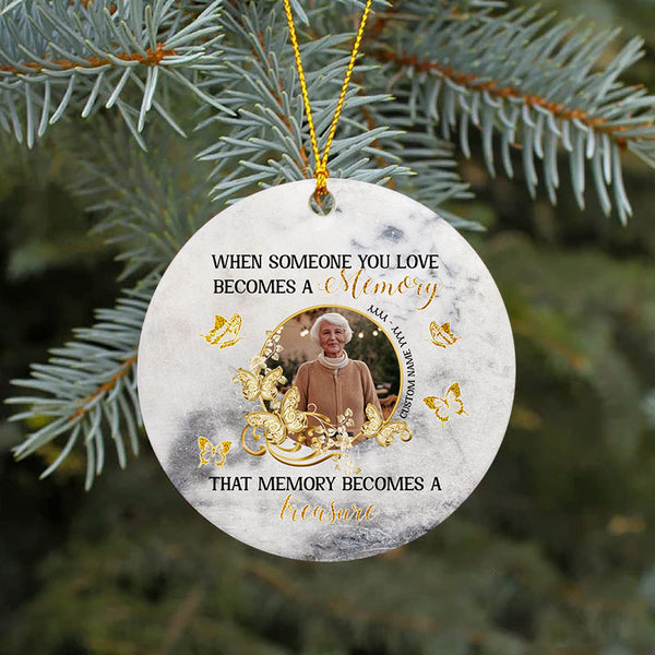 Personalized memorial ornament - Someone you love, remembrance gifts for loss, keepsake ornament| ONT42