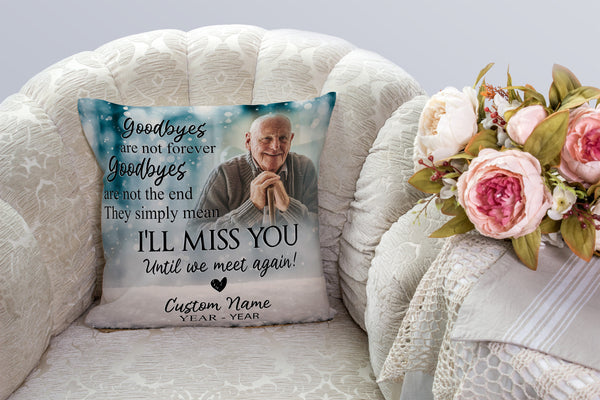 Personalized Memorial Pillow, Sympathy Gift for Loss of A Loved One in Heaven 1-side Print Pillow NPL184