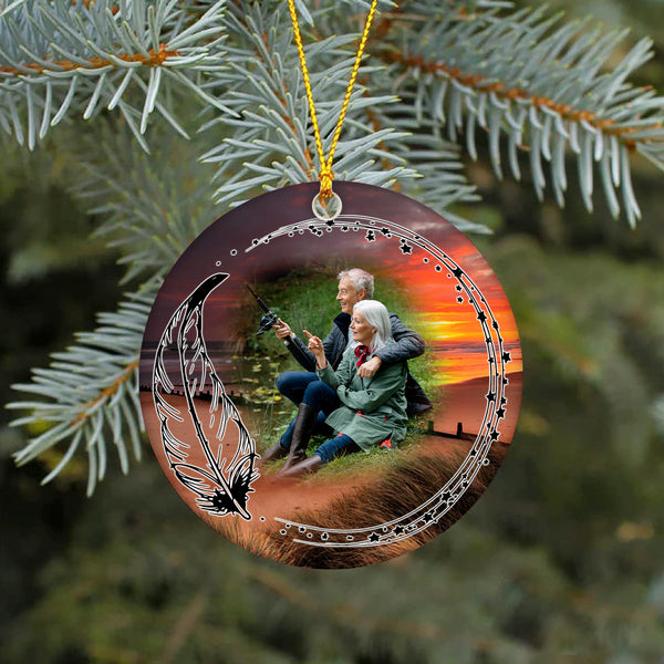 Personalized Christmas Ornaments, Christmas Heaven Ornament, Sympathy gift for loss of loved one - OVT10