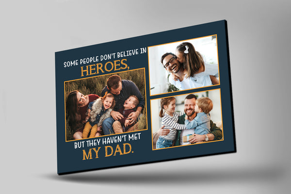 Personalized Dad Canvas| Father's Day Gift for Dad, Gift for Father, Dad Birthday, Dad Christmas| JC891