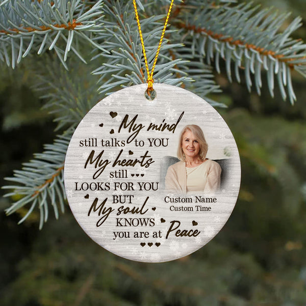 Memorial ornament - you are at peace, sympathy gifts for loss, remembrance gifts, keepsake ornament| ONT49