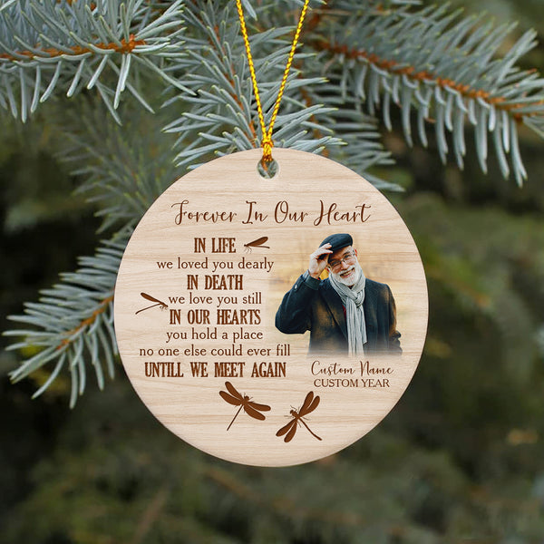 Memorial ornament - Until we meet again, remembrance ornament for loss of mom, dad, son, daughter| ONT25