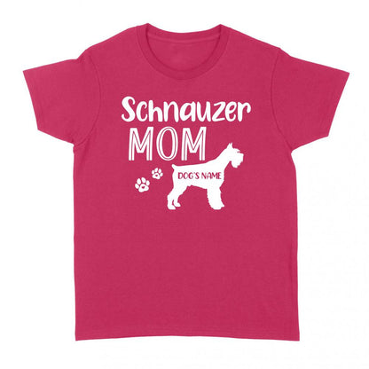 Happy mothers day dog mom schnauzer mom t shirt personalized gift A219