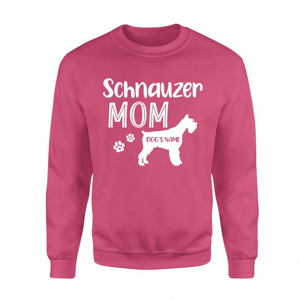 Happy mothers day dog mom schnauzer mom sweashirt personalized gift A219