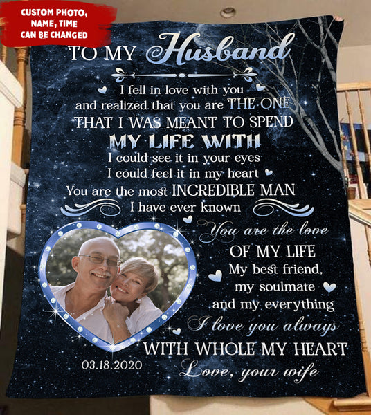 Personalized Blanket for Husband from  Wife| Letter To My Husband| To My  Husband Blanket| I Love You Always|  Valentines Blanket for Him| Fleece Blanket  on Christmas, Birthday BP47 Myfihu