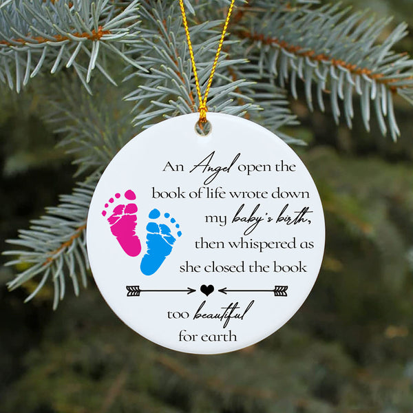 Miscarriage Memorial Ornament - Christmas Remembrance for Loss of A Child, Pregnancy Loss Sympathy Gift, Stillbirth Bereavement| NOM97