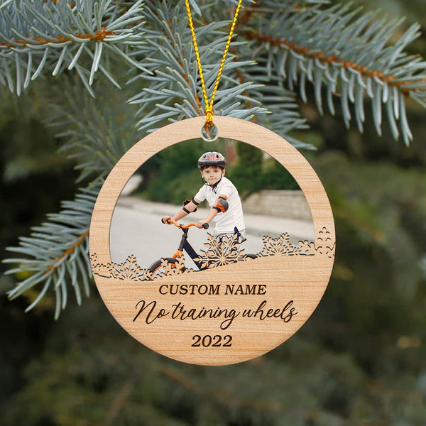 No training wheels ornament, boys girls BMX bike ornament, commemorative Christmas cycling ornament| ONT88