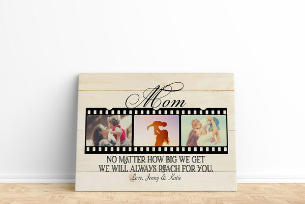 Personalized Mom Canvas - Best Mom Ever Mother's Day Gift for Mom Custom Photo Collage, I Love You Mom| N2463