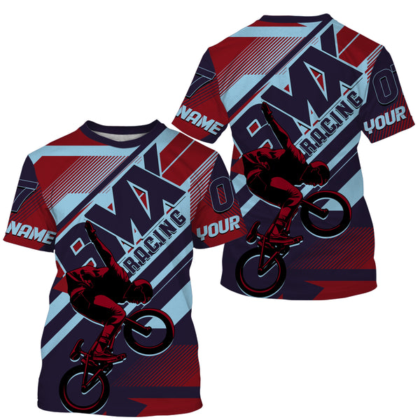 BMX racing jersey Personalized UPF30+ Stunt riding shirts Off-road Cycling adult&kid racewear| SLC38