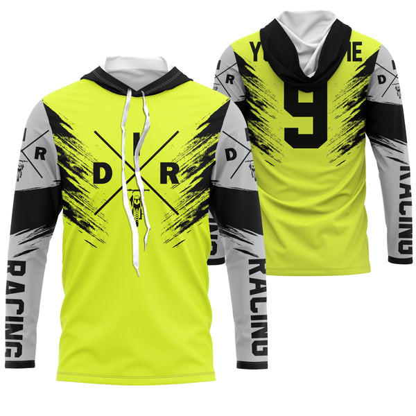 Custom dirt bike jersey green UPF30+ men women kid motocross off-road dirt racing motorcycle NMS970