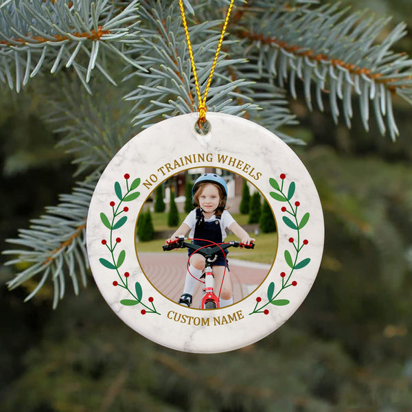 No training wheels bicycle ornament for kids, cycling ornament for Xmas, celebrate gift boys, girls| ONT82
