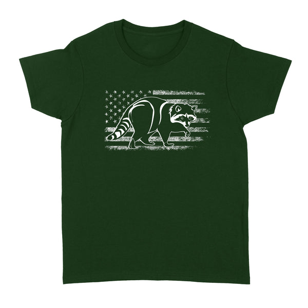 Coon hunting American flag 4th July, racoon hunter shirt NQSD241 - Standard Women's T-shirt