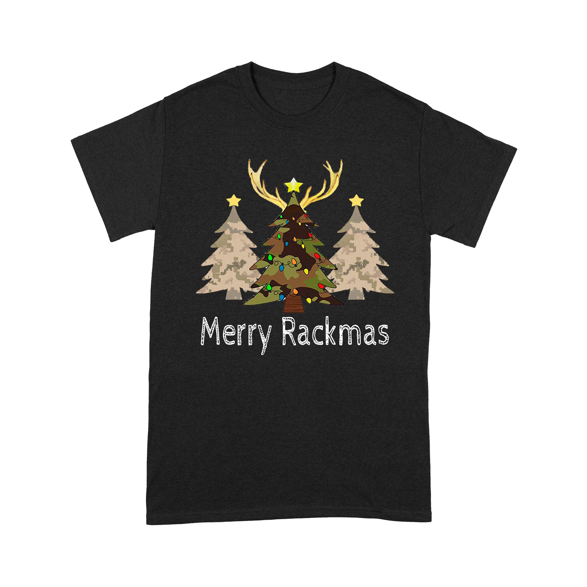 Deer, Elk, Moose hunting Merry Rackmas hunting gift for men Standard T-Shirt
