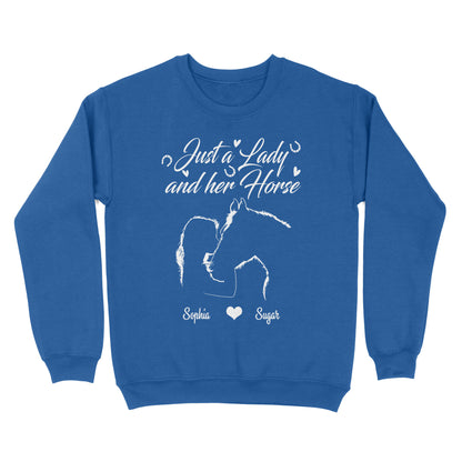 Personalized Gift For Horse Lover, Girl Love Horse Shirt For Women D02 NQS3156 Sweatshirt