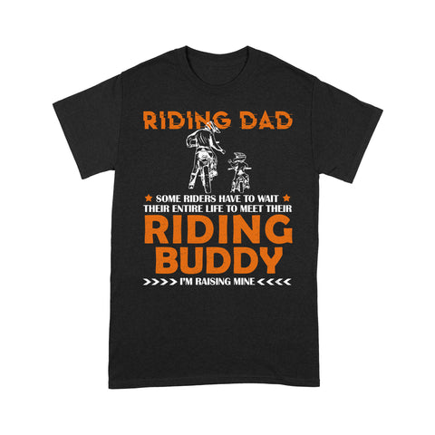 Riding Dad - Father & Son Riding Buddy| Motorcycle Men T-shirt, Cool Tee for Biker Dad, Cruiser Daddy| NMS37 A01