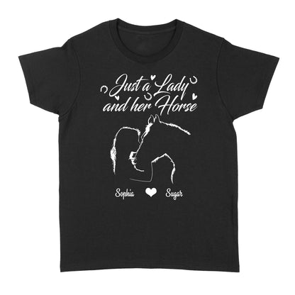 Personalized Gift For Horse Lover, Girl Love Horse Shirt For Women D02 NQS3156 Women's T-shirt