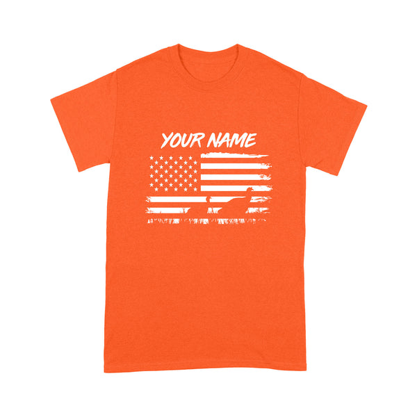 Customize name Turkey hunting American flag patriotic hunting shirt D08 NQS2206 - Standard T-Shirt