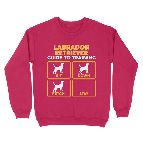 Labrador Retriever Standard Sweatshirt | Funny Guide to Training dog - FSD2399D08