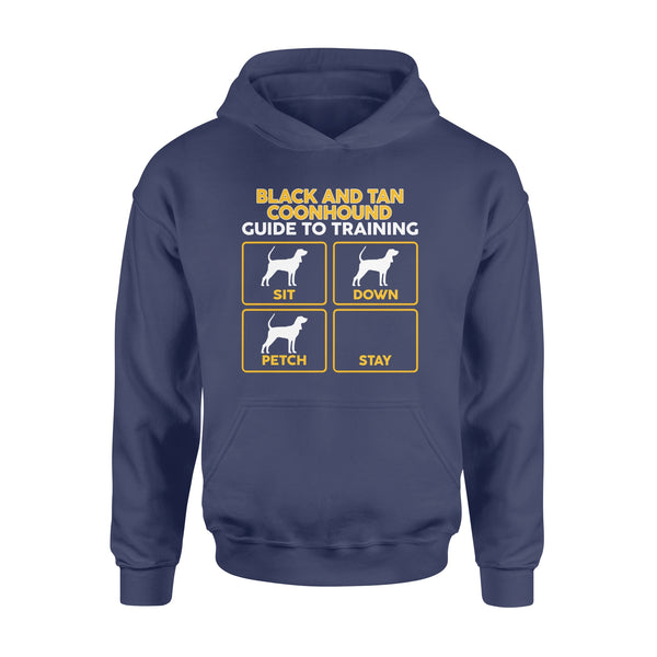 Black and Tan Coonhound Hoodie | Funny Guide to Training - FSD1090