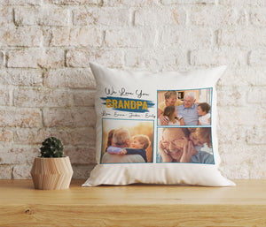 Grandpa Personalized Pillow (Insert Included) Custom Father's Day Gift for Best Papa Ever 1-side Print| NPL50