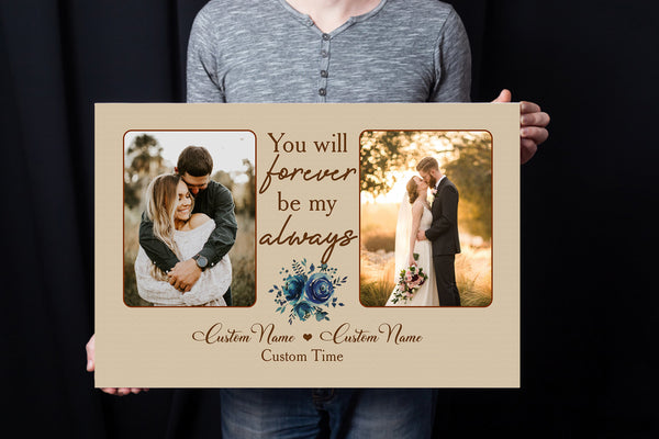 Personalized Anniversary Canvas for Couple| Custom Thought Gift for Husband, Gift for Wife, Gift for Her, Gift for Him on Valentine's Day, Wedding Anniversary, Christmas| JC460