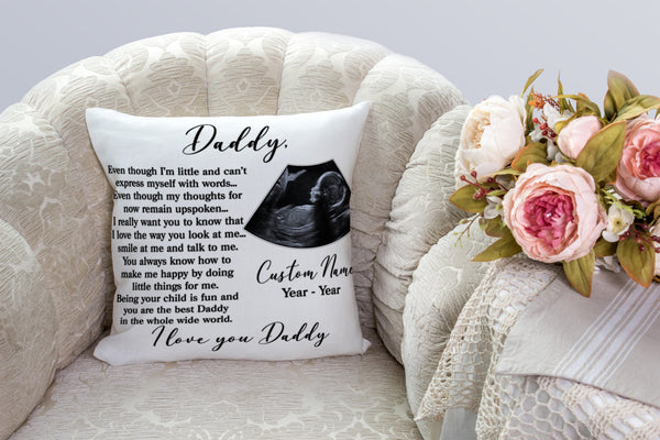 New Dad Personalized Pillow| First Father's Day Gift, Dad To Be, 1st Time Dad, Expecting Father| JPL103