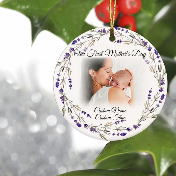 New Mom Ornament| Our First Mother's Day - Gift for Mom To Be, Expecting Mother on Mother's Day| JOR122