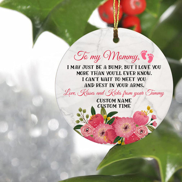 New Mom Ornament| To My Mommy - Gift for Mommy To Be, Expecting Mother on First Mother's Day| JOR121
