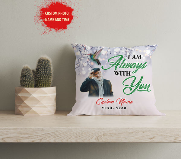 Personalized Memorial Pillow, Sympathy Gift for Loss of A Loved One in Heaven, 1-sided Print Pillow NPL178