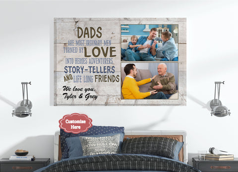 Personalized Canvas for Dad| You're The Dad Everyone Wishes They Had Canvas| Dad Gift for Christmas, Birthday, Thanksgiving| Gift for Dad on Father's Day| JC720