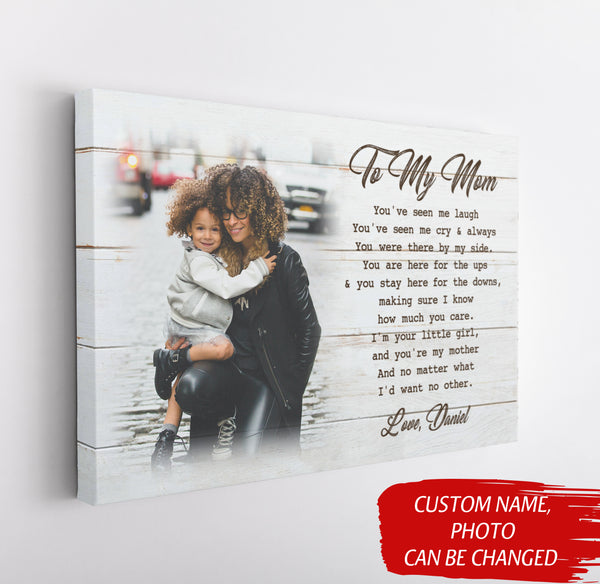 Personalized Mom Canvas - Daughter&Mother Custom Canvas Mother's Day Gift, Thoughtful Gift from Daughter N2462