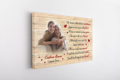 Sympathy gift for loss of loved one, Condolence canvas/poster for loss of Father Mother - VTQ173