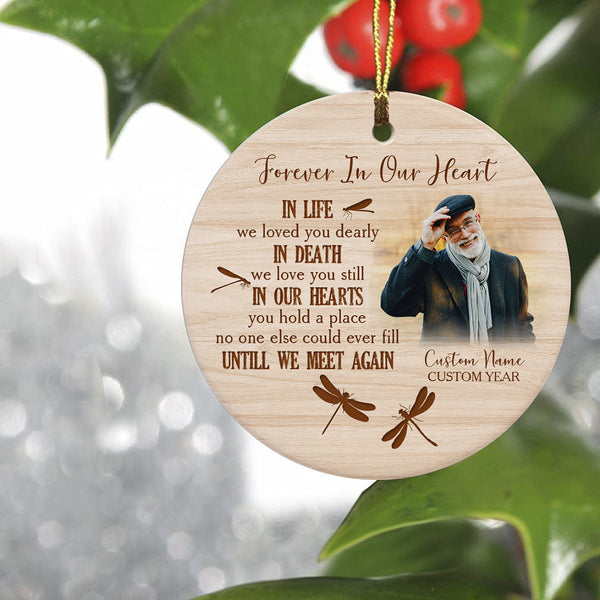 Memorial ornament - Until we meet again, remembrance ornament for loss of mom, dad, son, daughter| ONT25