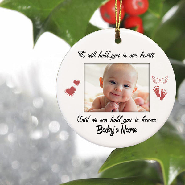 Personalized Ornament on Christmas, Sympathy gift for loss of child Baby loss ornament - OVT19