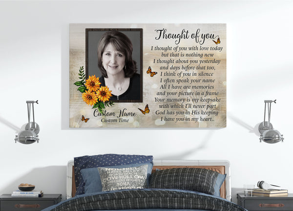 Personalized Memorial Gifts for loss of loved one Thought of you Sympathy Gift for loss of Mom Dad VTQ71